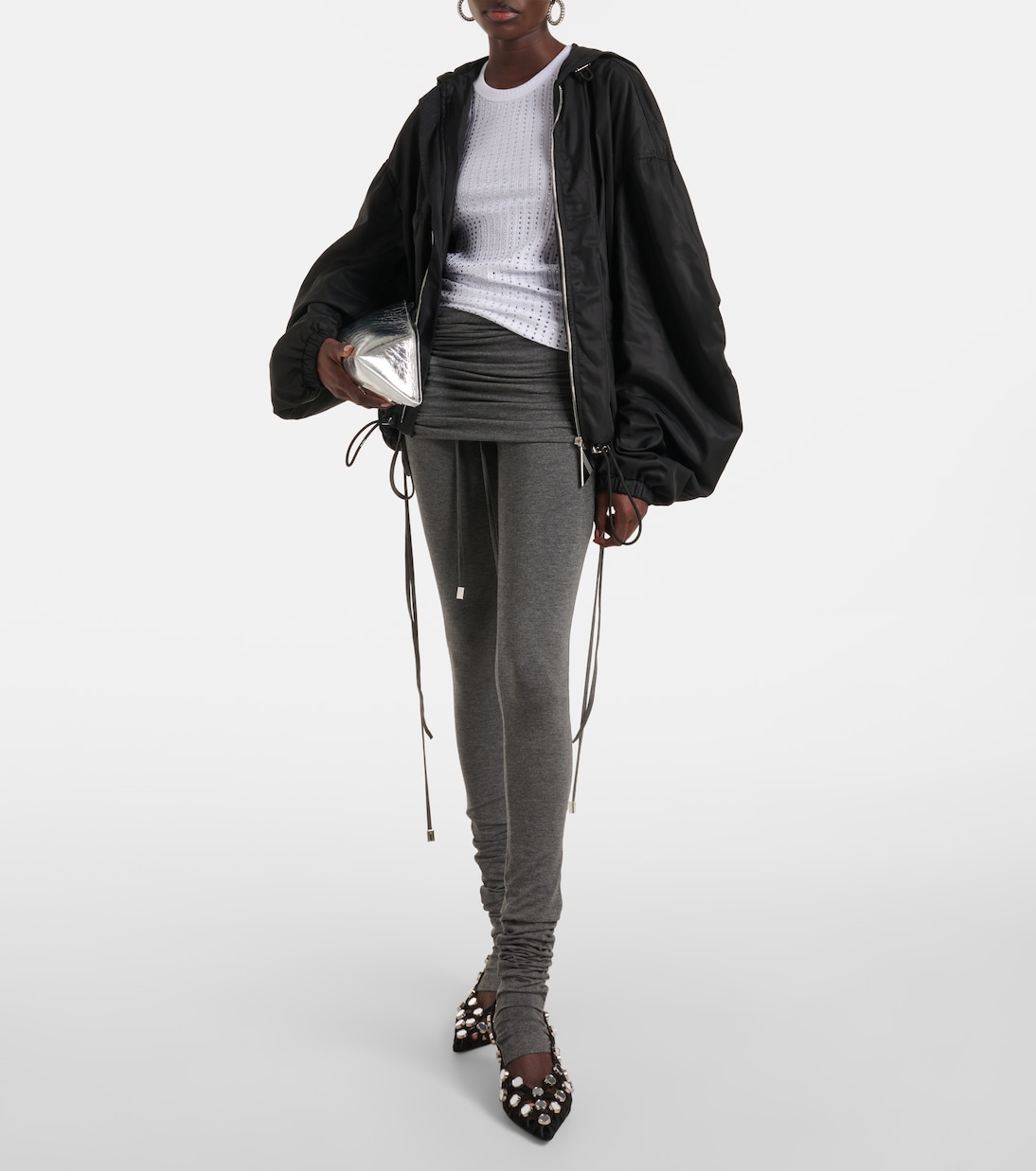 Embellished cotton jersey top | The Attico