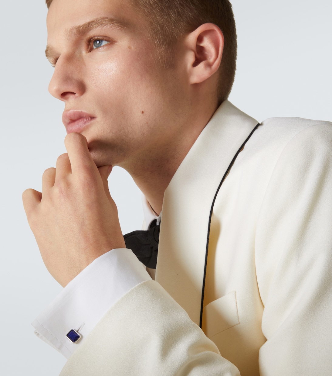 Sterling silver cufflinks with lapis lazuli | Mateo