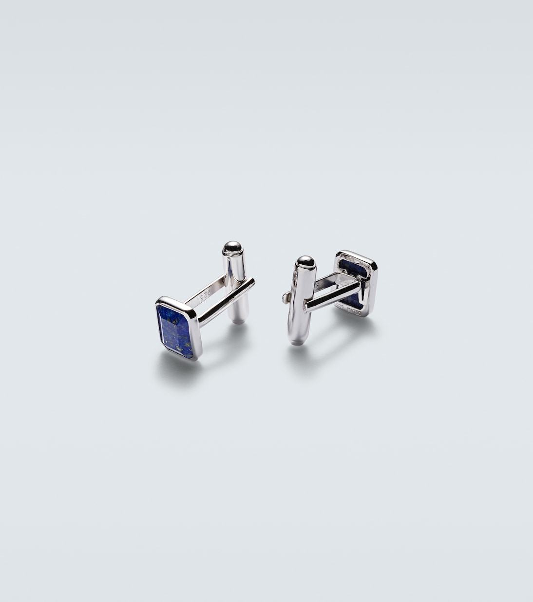 Sterling silver cufflinks with lapis lazuli | Mateo