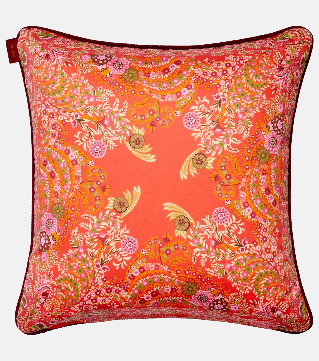 Floral cotton jacquard cushion | Etro