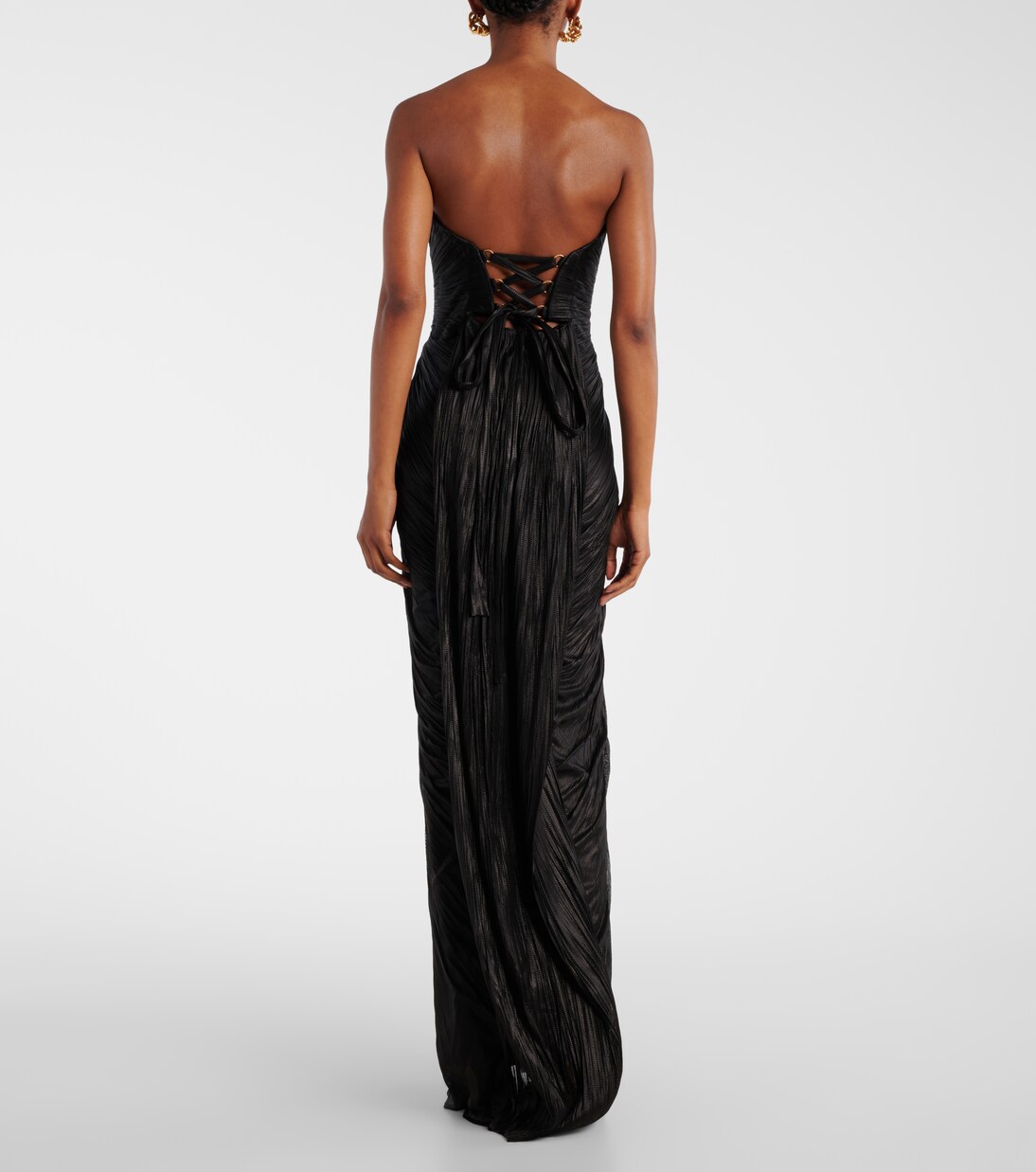 Abito lungo Jasleen in tulle di seta | Maria Lucia Hohan