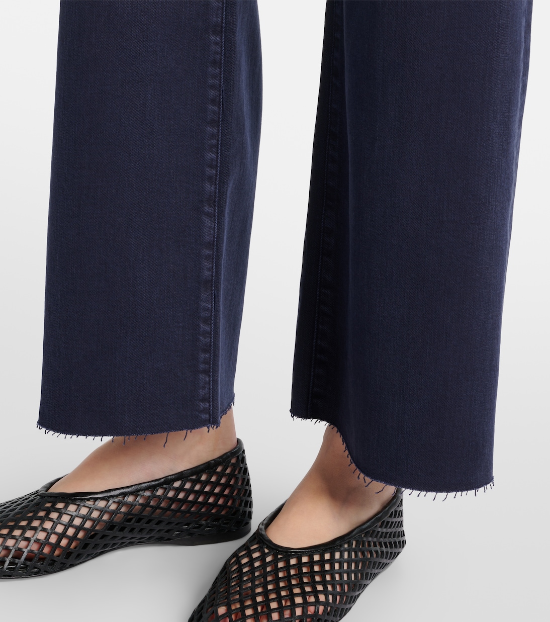 Anchor high-rise ankle wide-leg jeans  | Frame