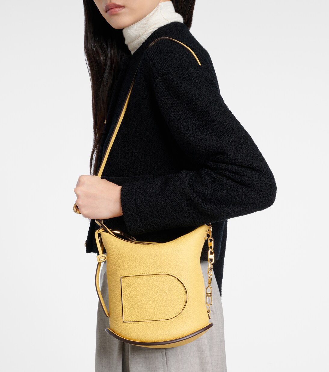 Pin Twist leather shoulder bag | Delvaux