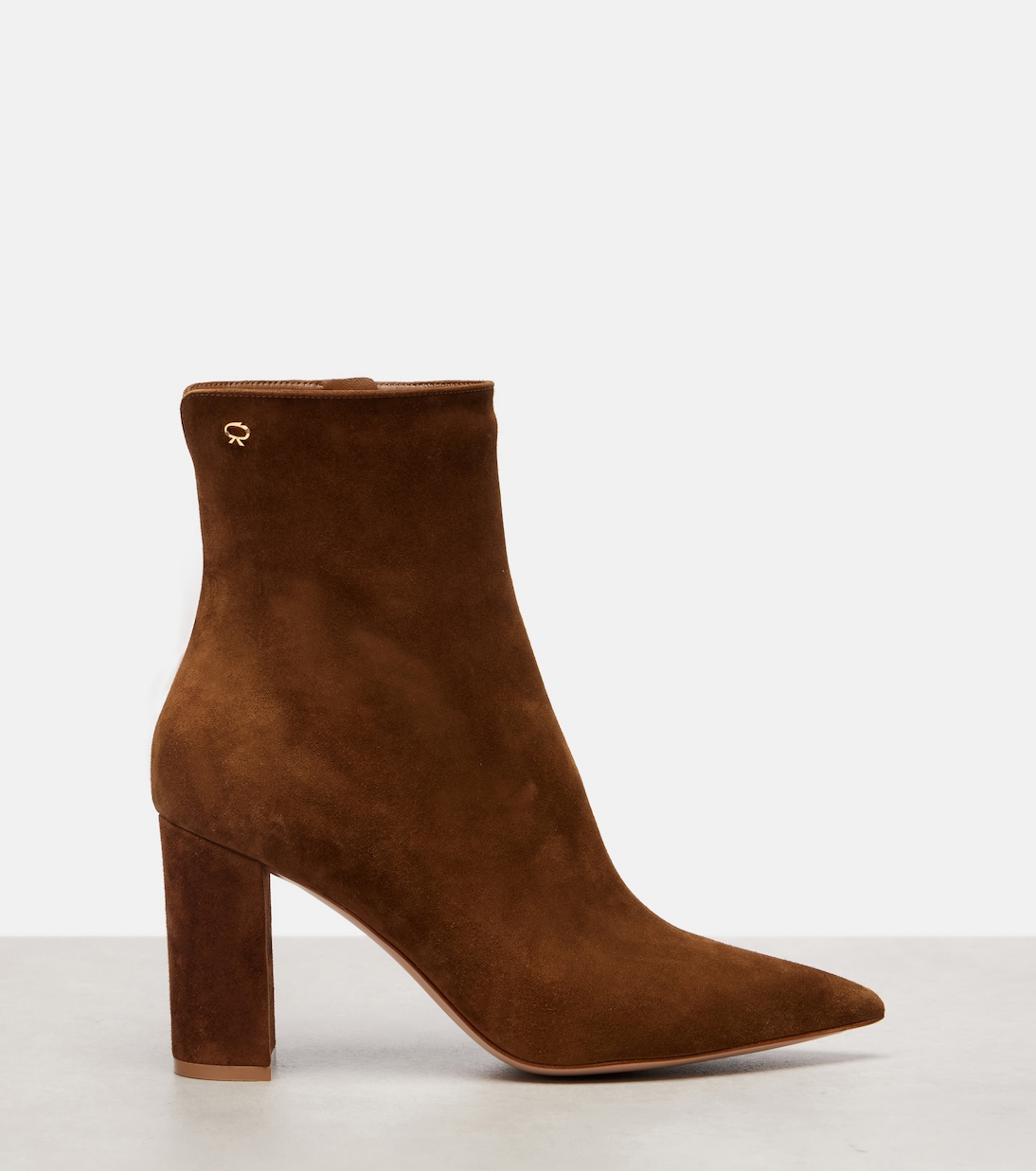 Lyell 85 suede ankle boots | Gianvito Rossi
