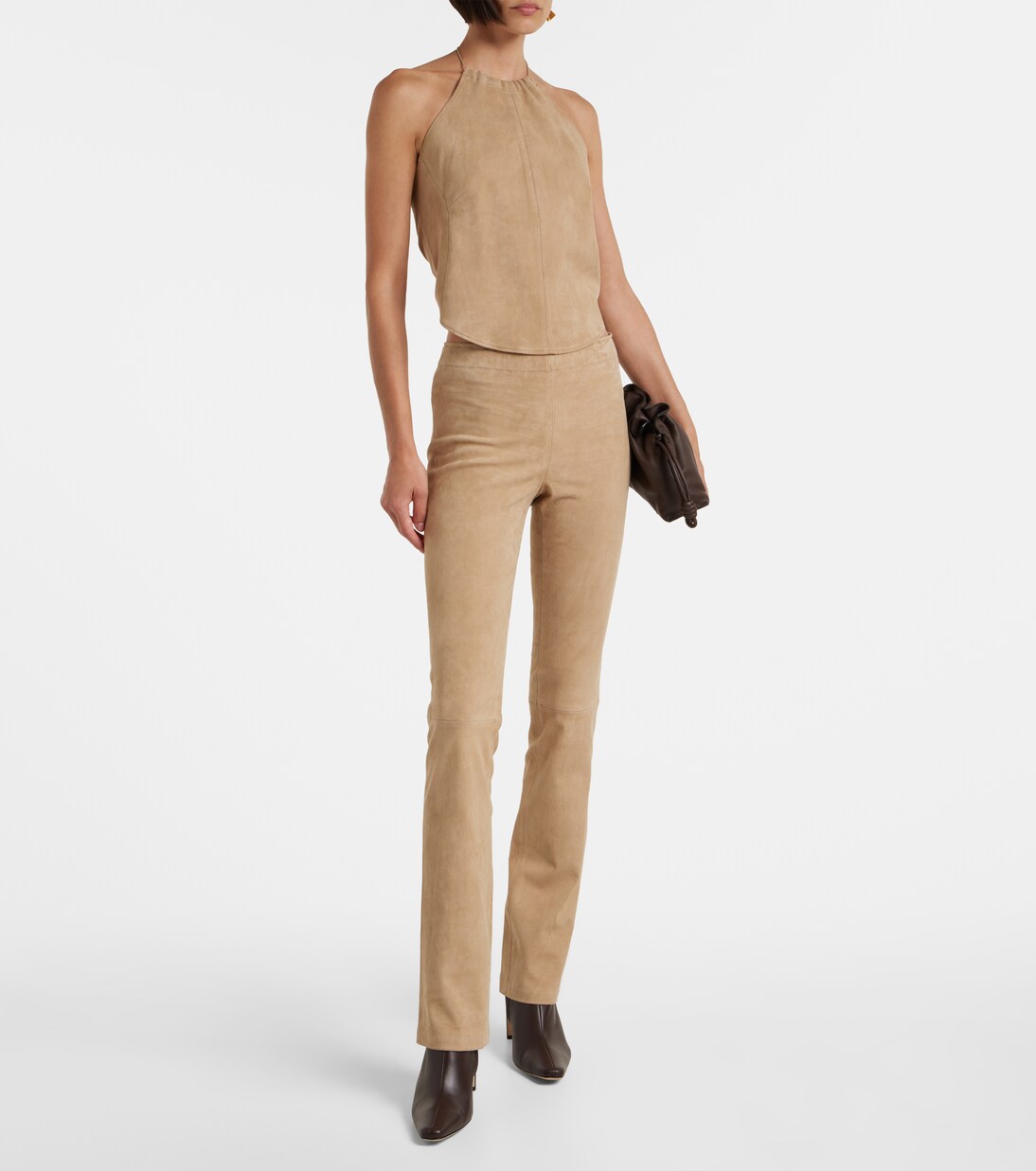 Pantalon évasé JP Long en daim | Stouls