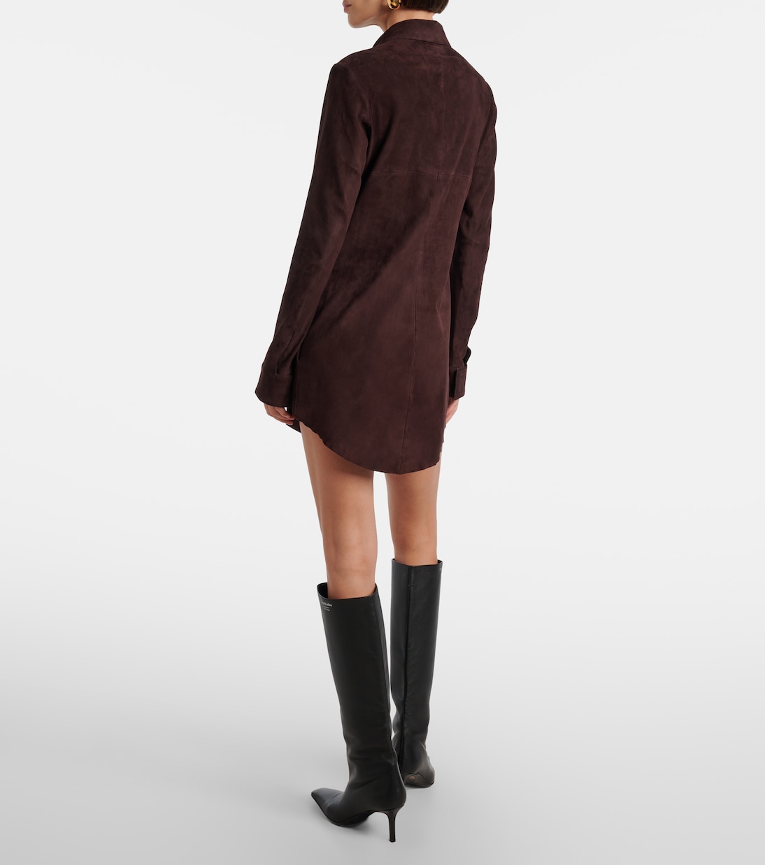 Robe chemise Geraldine en daim | Stouls