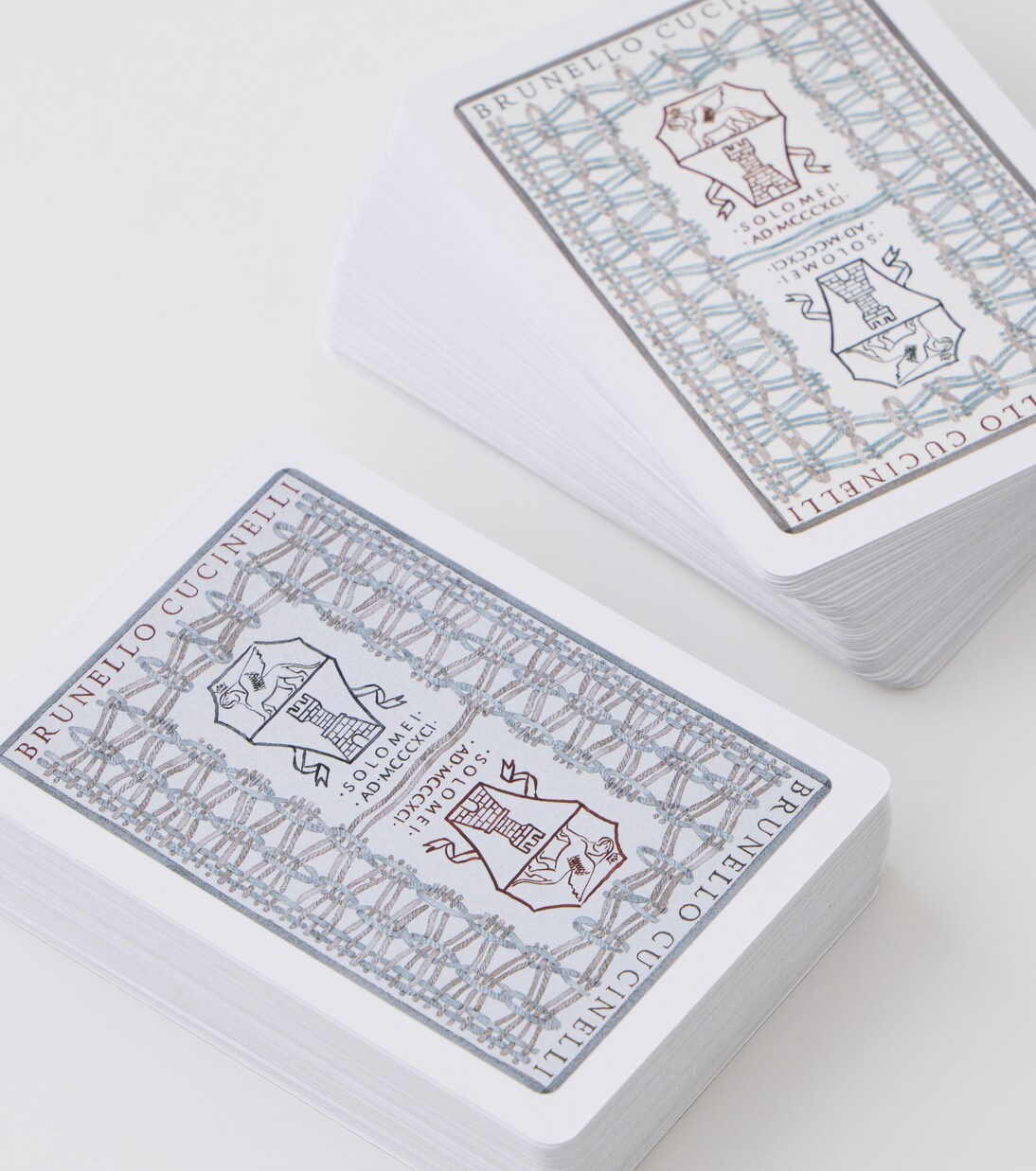 Leather playing card set and case | Brunello Cucinelli