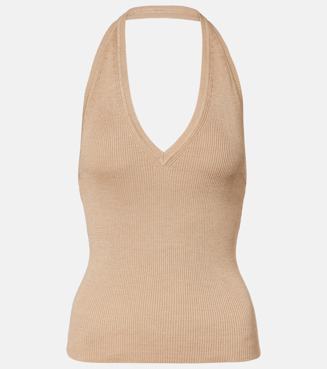 Top Ivey de seda con cuello halter | Nili Lotan