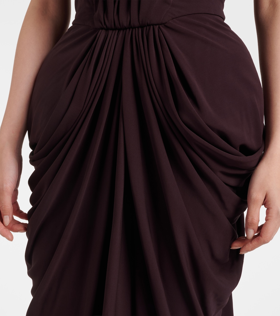 Strapless crêpe jersey gown | Stella McCartney