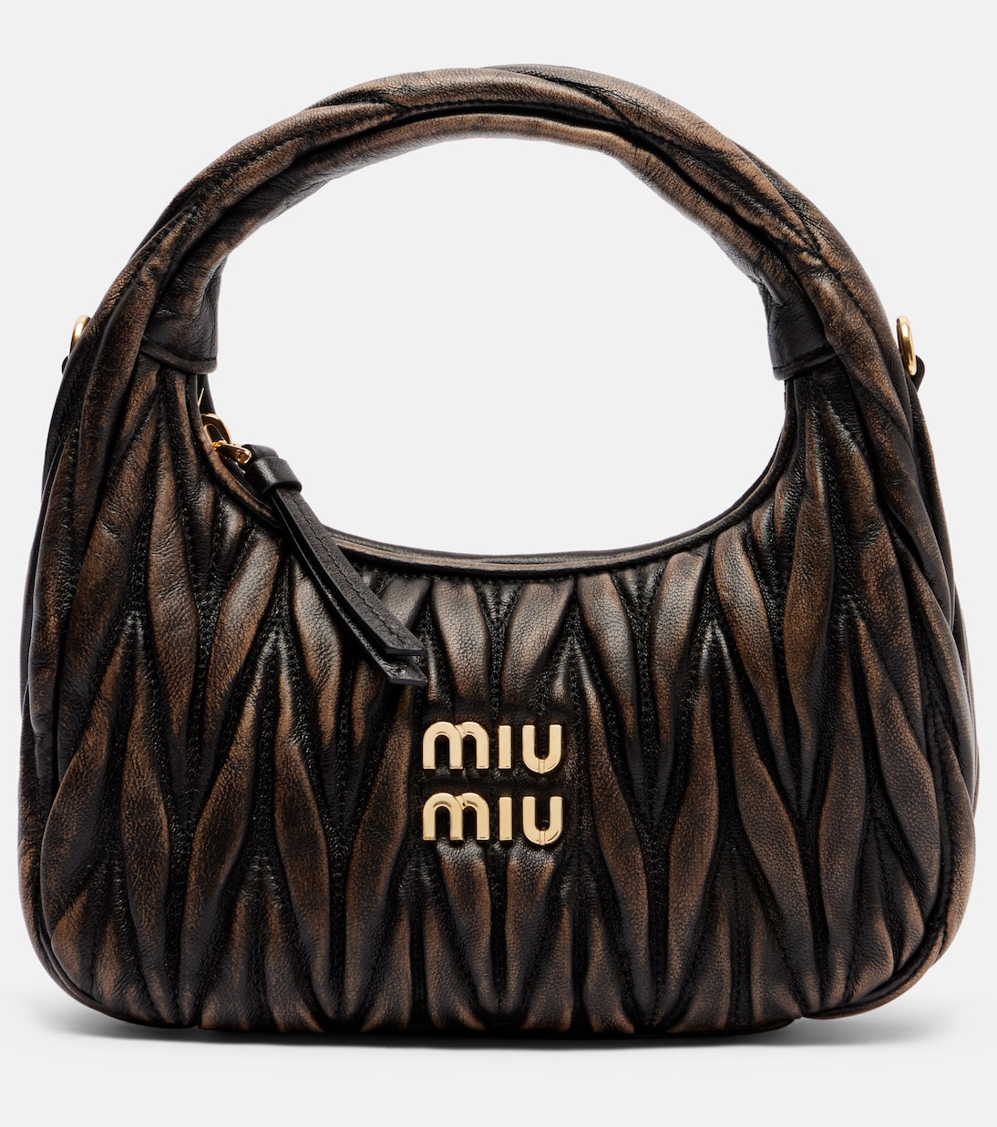 Wander Small matelassé leather tote bag | Miu Miu