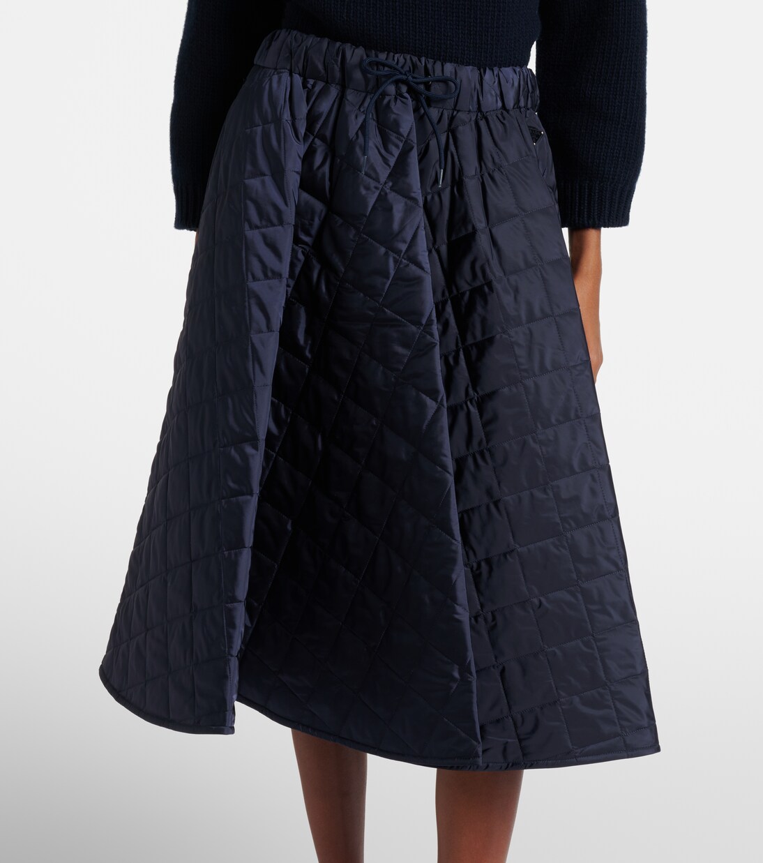 Re-Nylon quilted midi skirt | Prada