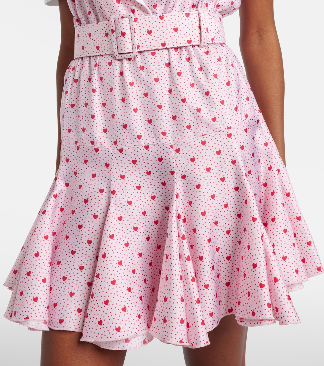 Bedrucktes Minikleid aus Seiden-Twill | Rodarte