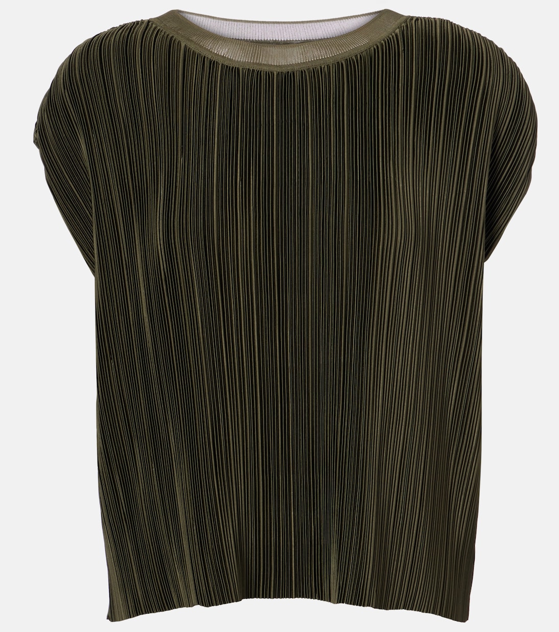 Cedre plissé satin top | Joseph
