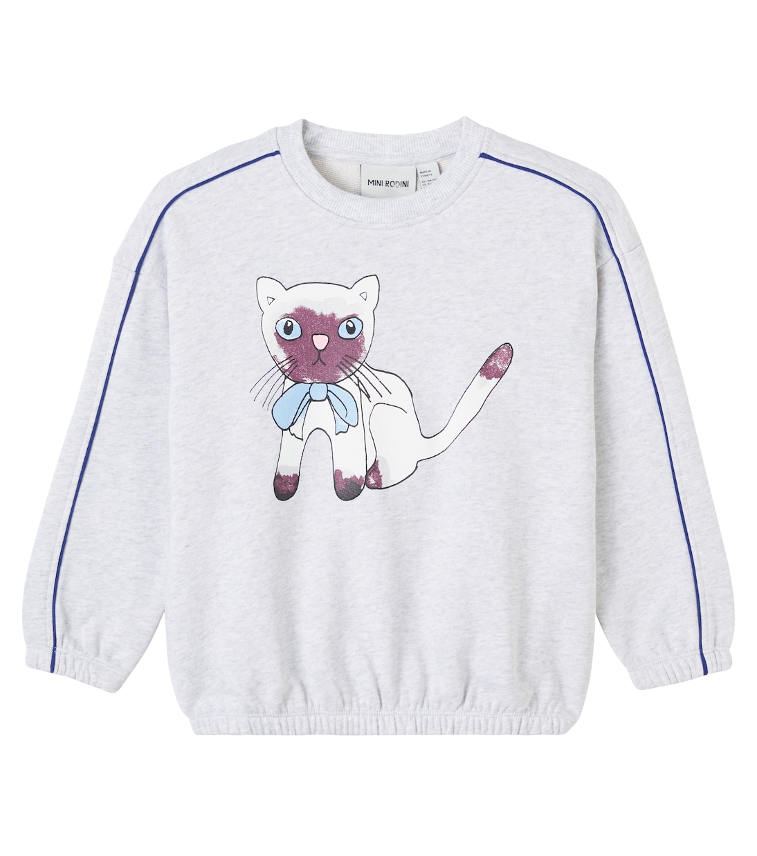 Siamese printed cotton sweatshirt | Mini Rodini