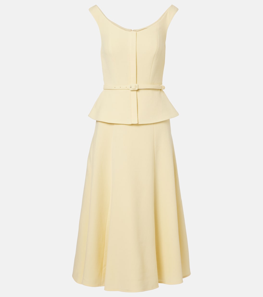 Robe midi en crêpe de laine | Roland Mouret