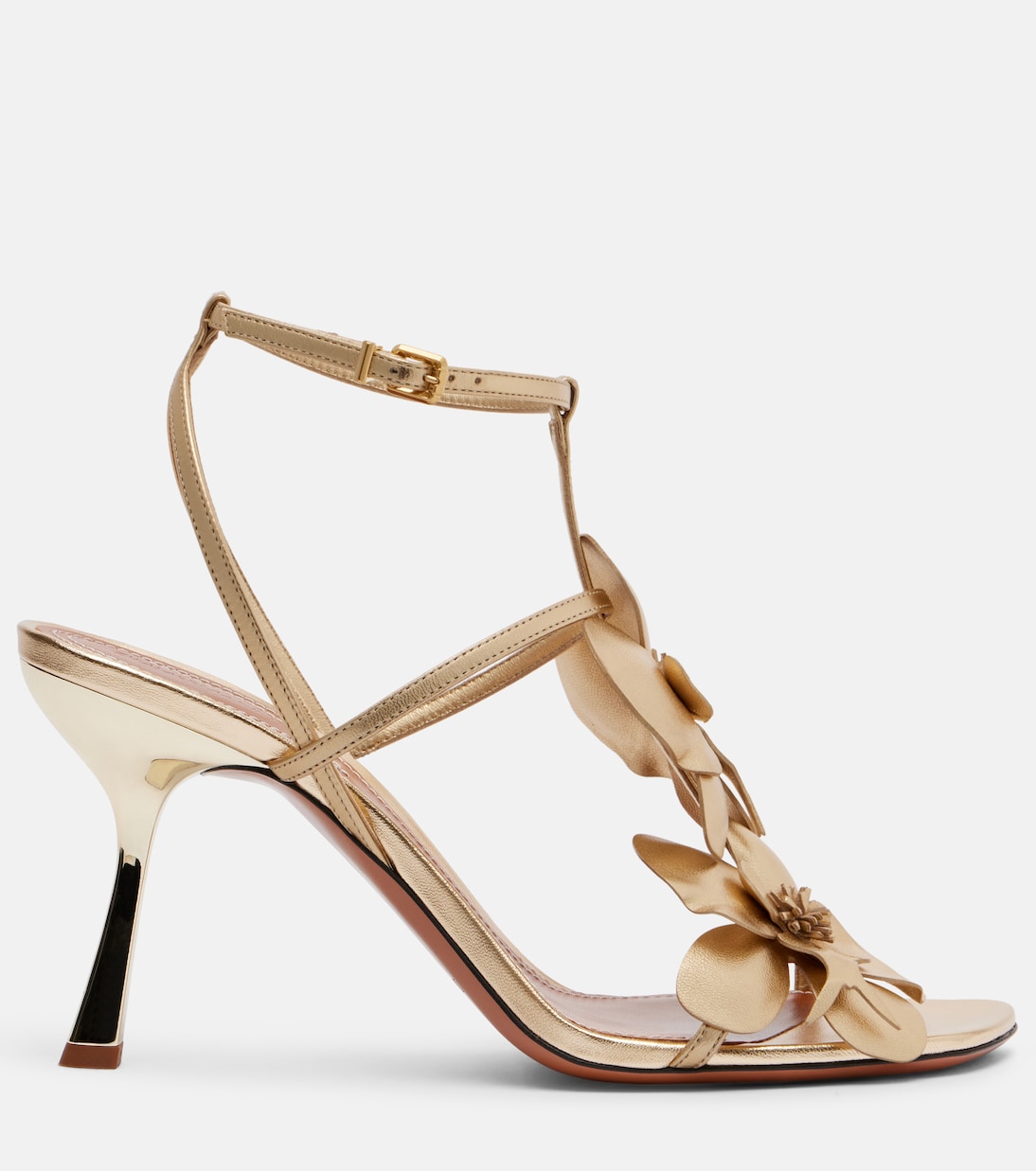 Orchid 85 metallic leather sandals | Zimmermann