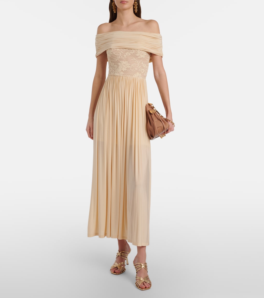 Rebellion off-shoulder jersey maxi dress | Zimmermann