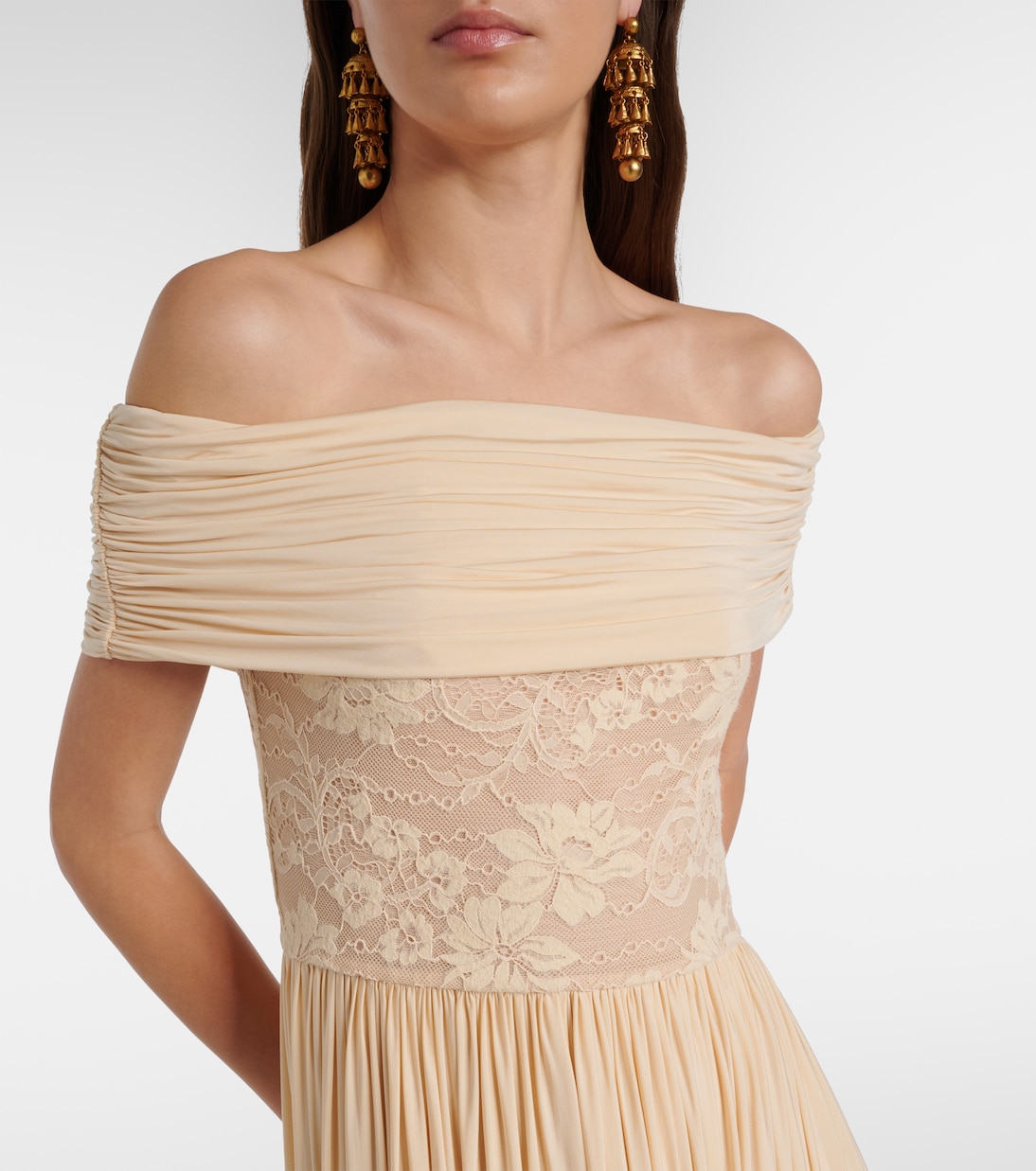 Rebellion off-shoulder jersey maxi dress | Zimmermann