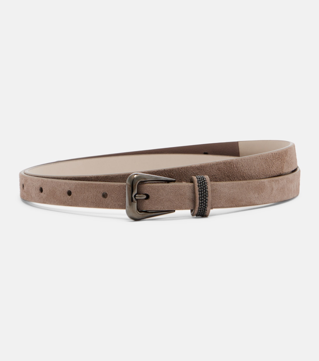Monili suede belt | Brunello Cucinelli