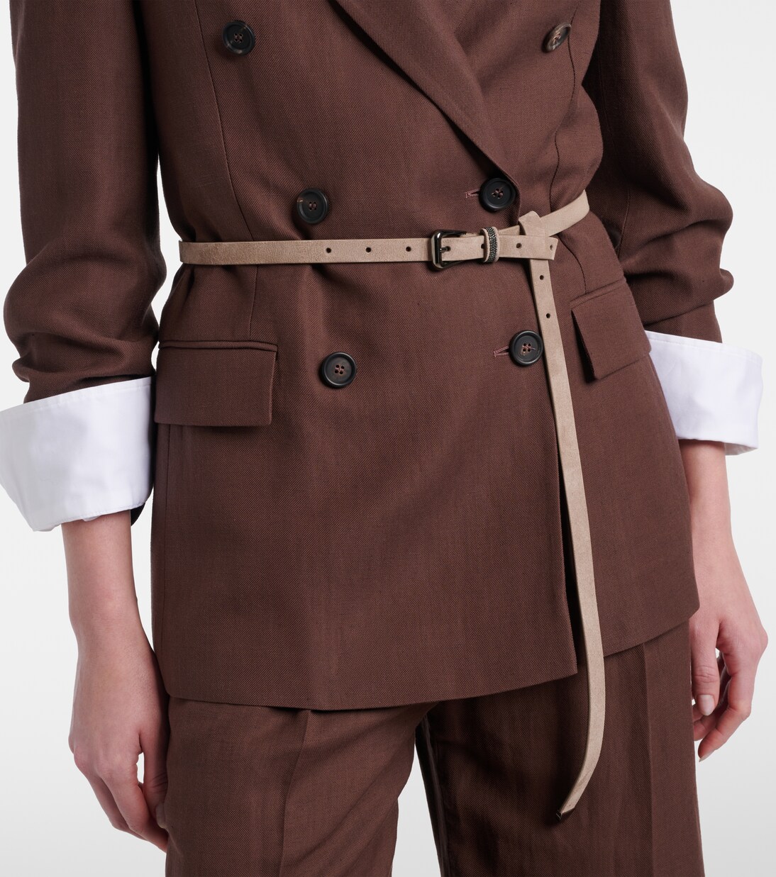 Monili suede belt | Brunello Cucinelli