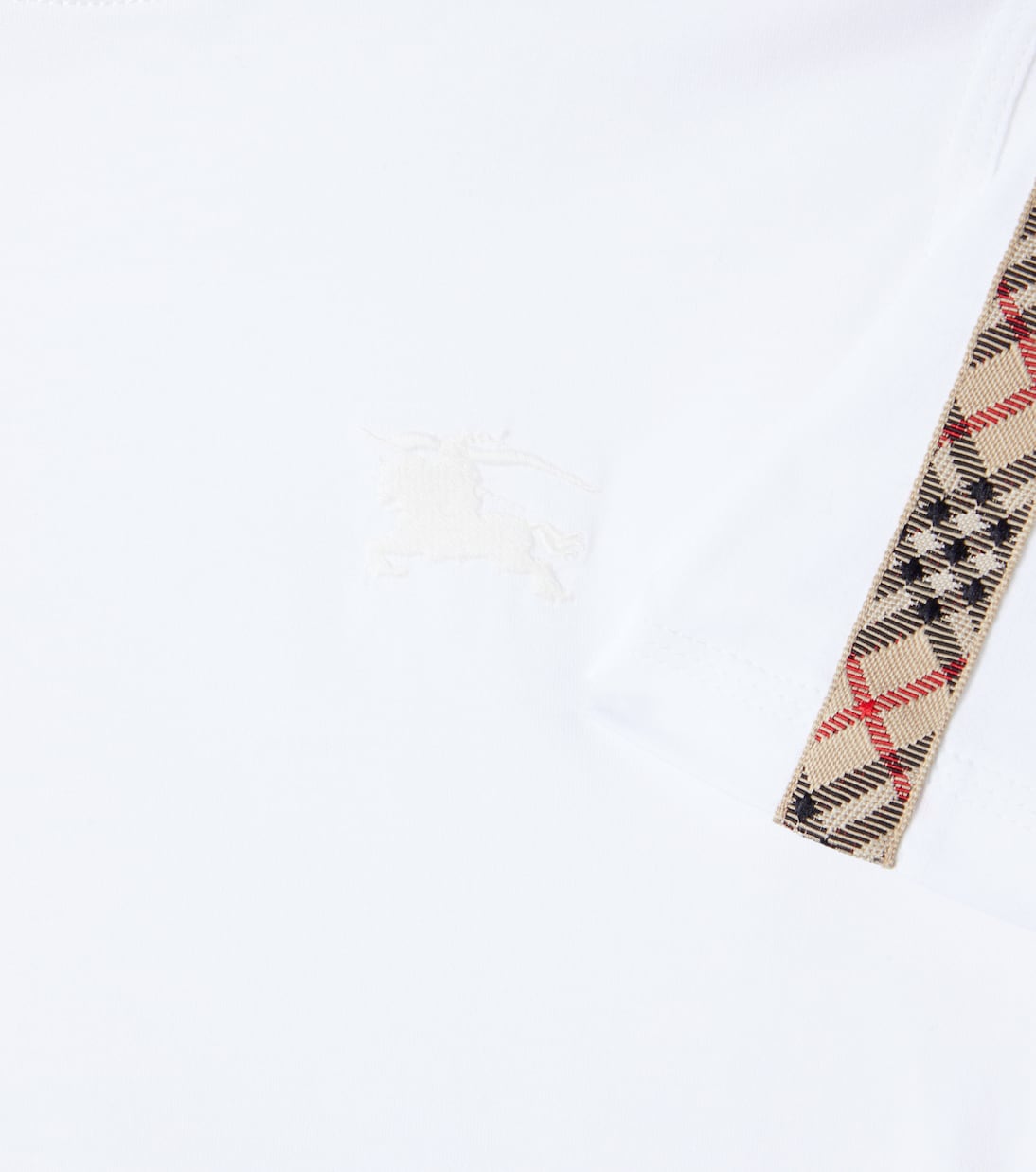 T-shirt Burberry Check en coton | Burberry Kids