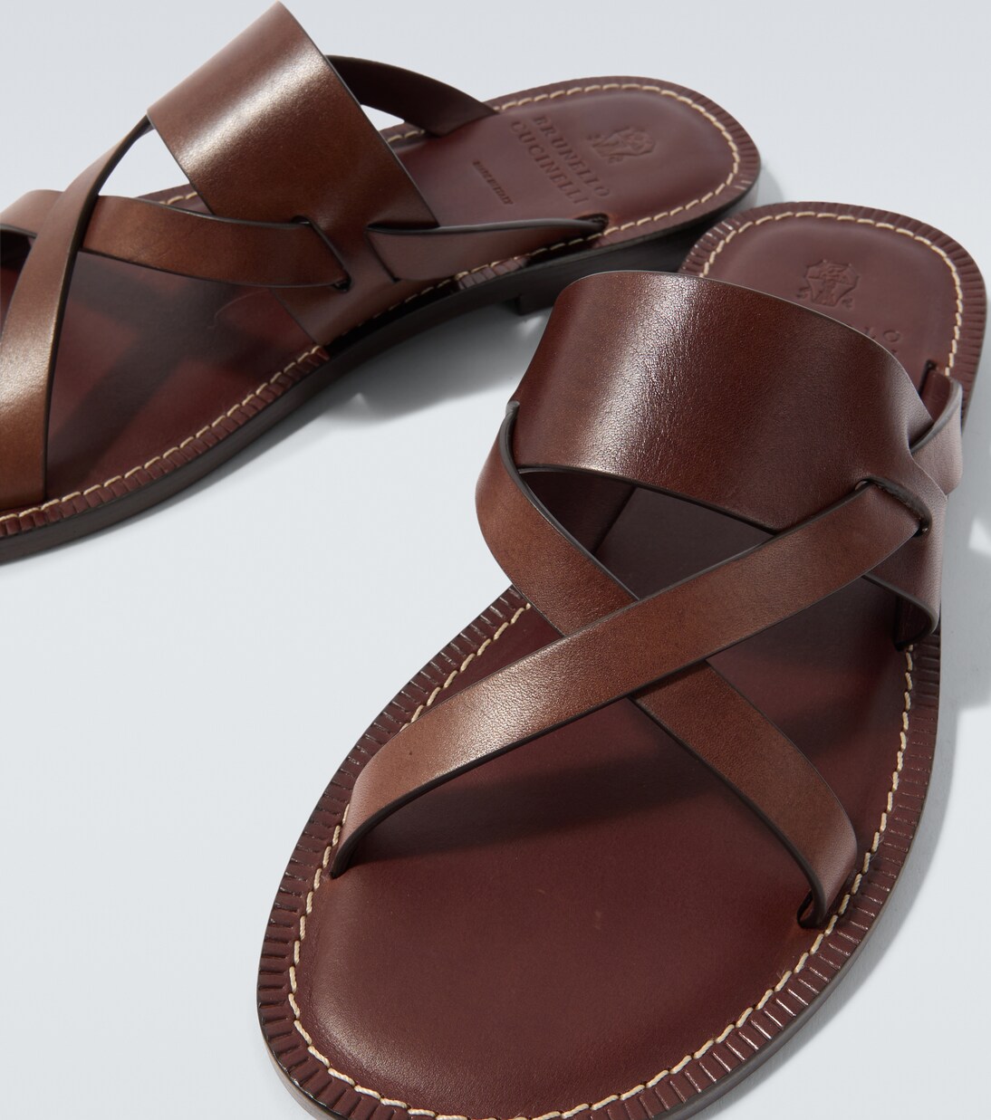 Sandalen aus Leder | Brunello Cucinelli