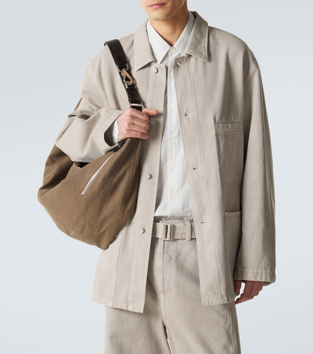 Oversized cotton twill overshirt | Lemaire