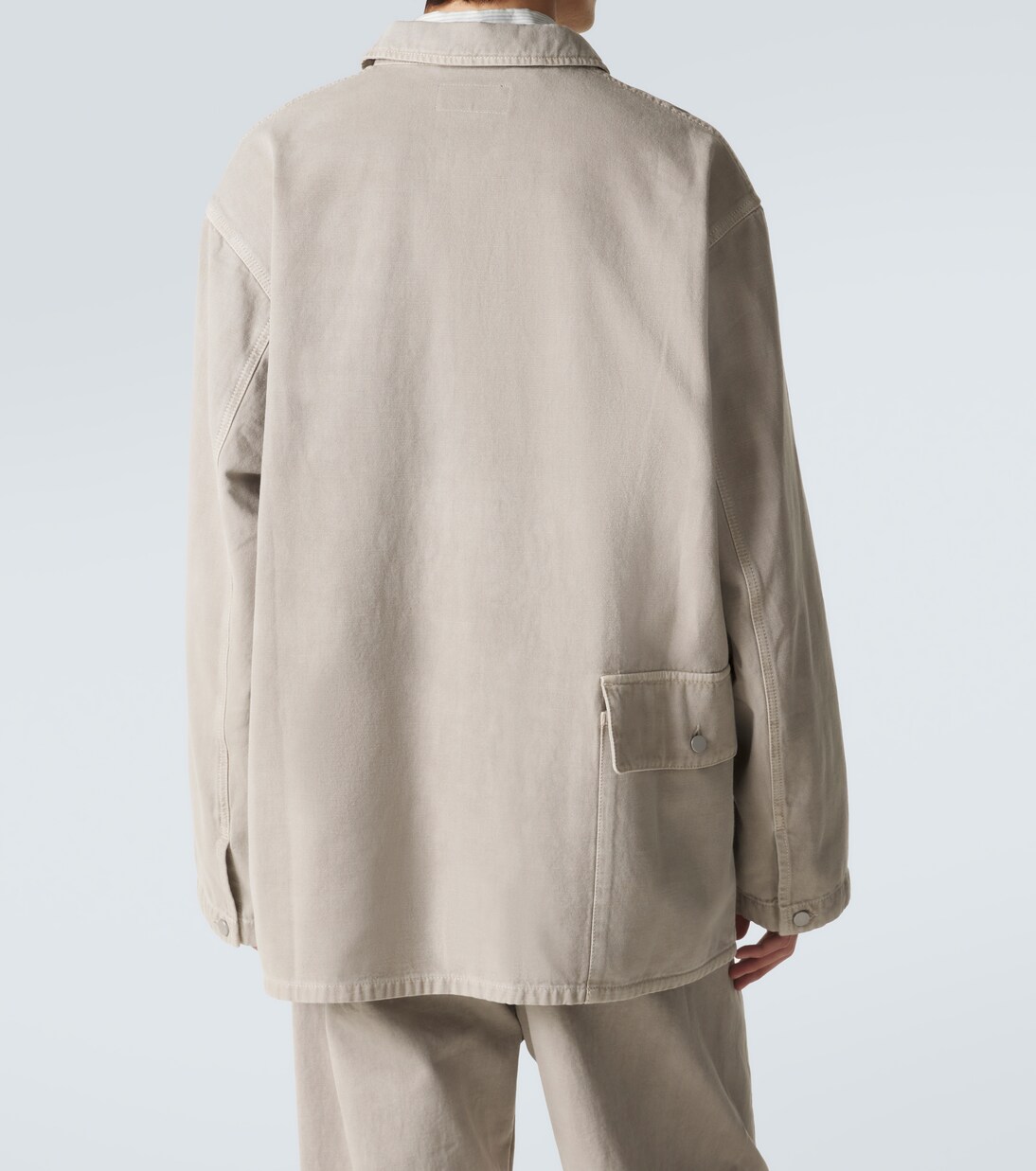 Oversized cotton twill overshirt | Lemaire