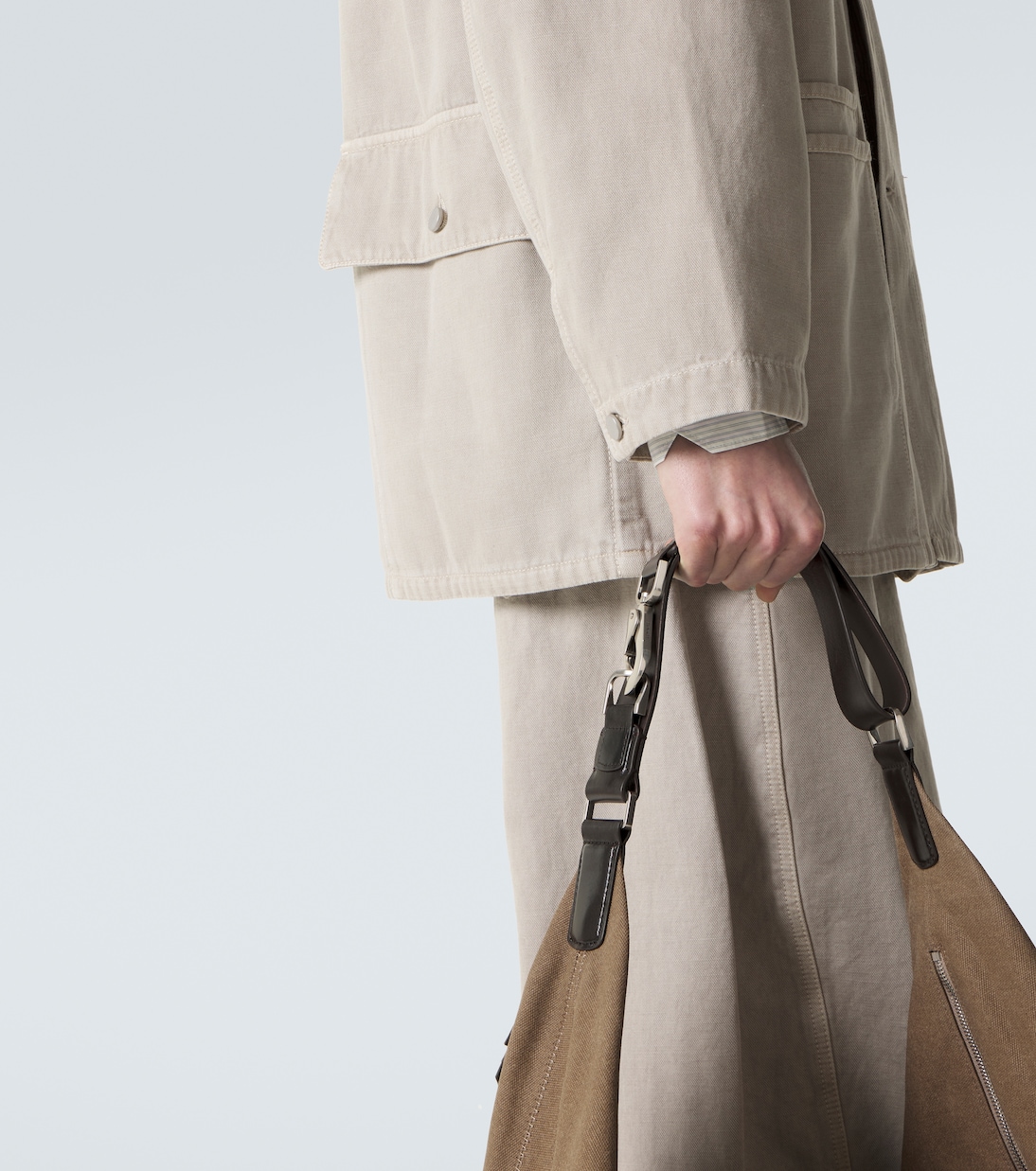 Oversized cotton twill overshirt | Lemaire