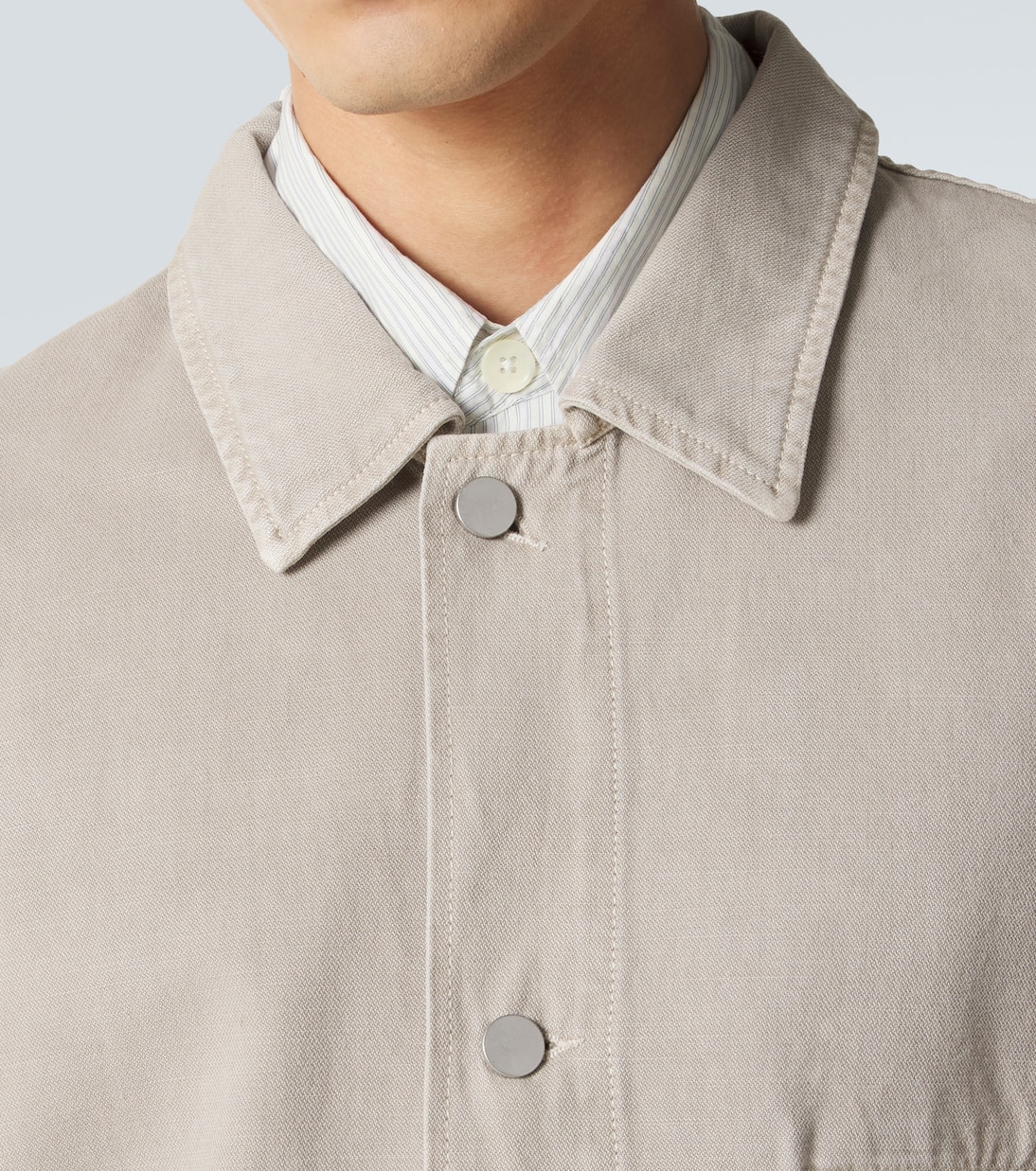 Oversized cotton twill overshirt | Lemaire