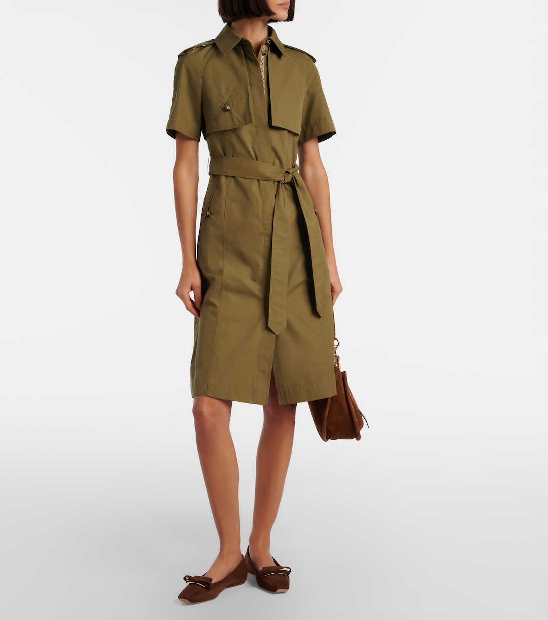 Trompette suede ballet flats | Roger Vivier