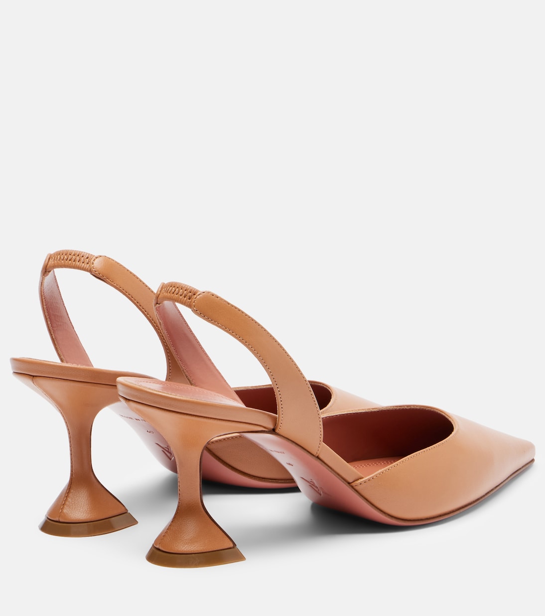 Slingback-Pumps Holli 70 aus Leder | Amina Muaddi