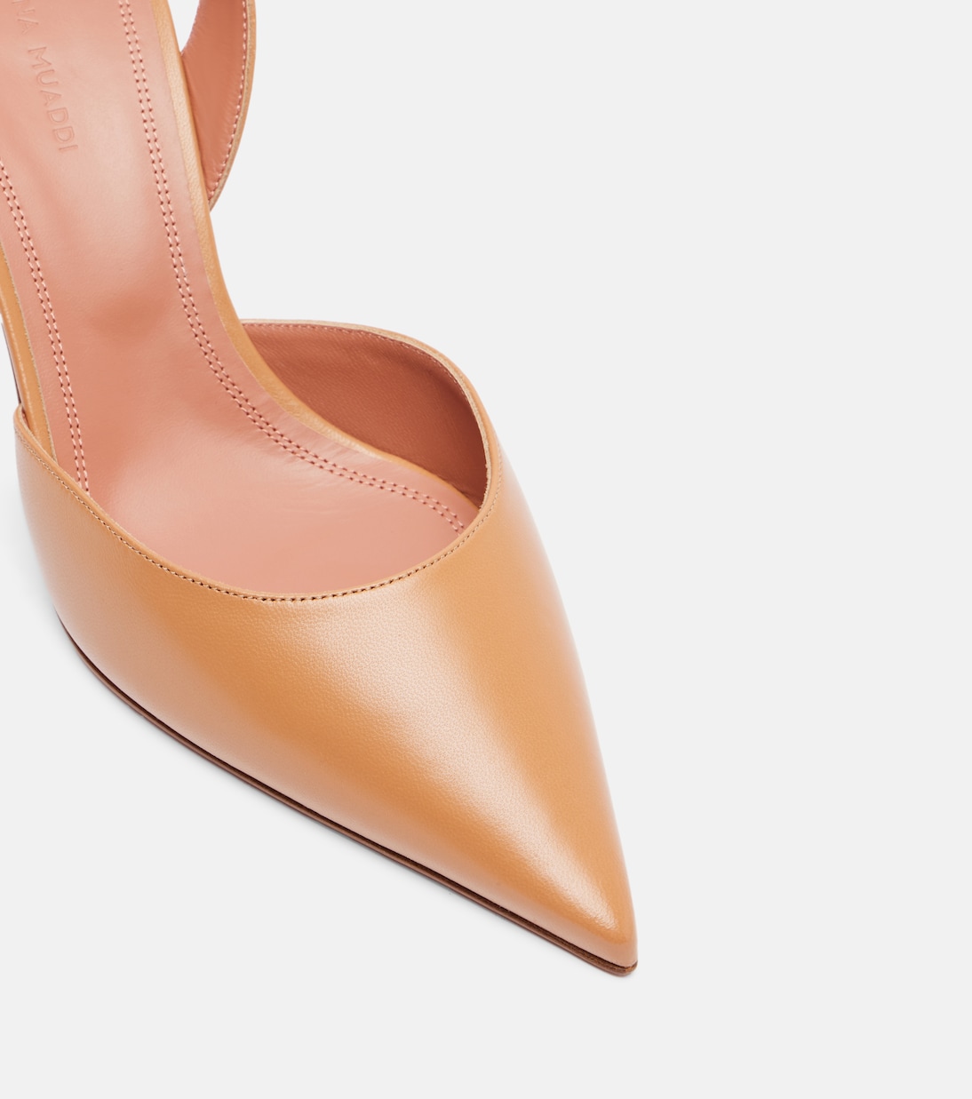 Slingback-Pumps Holli 70 aus Leder | Amina Muaddi