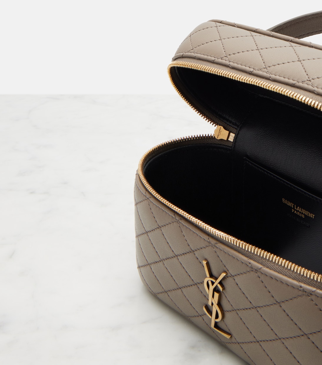 Sac vanity Gaby en cuir matelassé | Saint Laurent