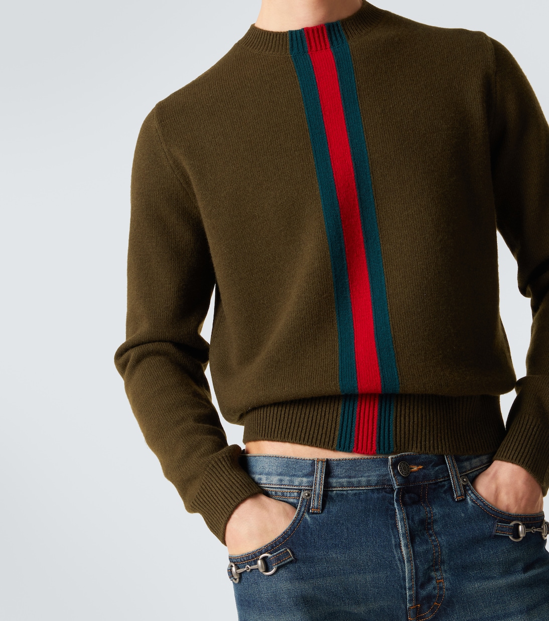 Pullover Web Stripe aus Wolle | Gucci