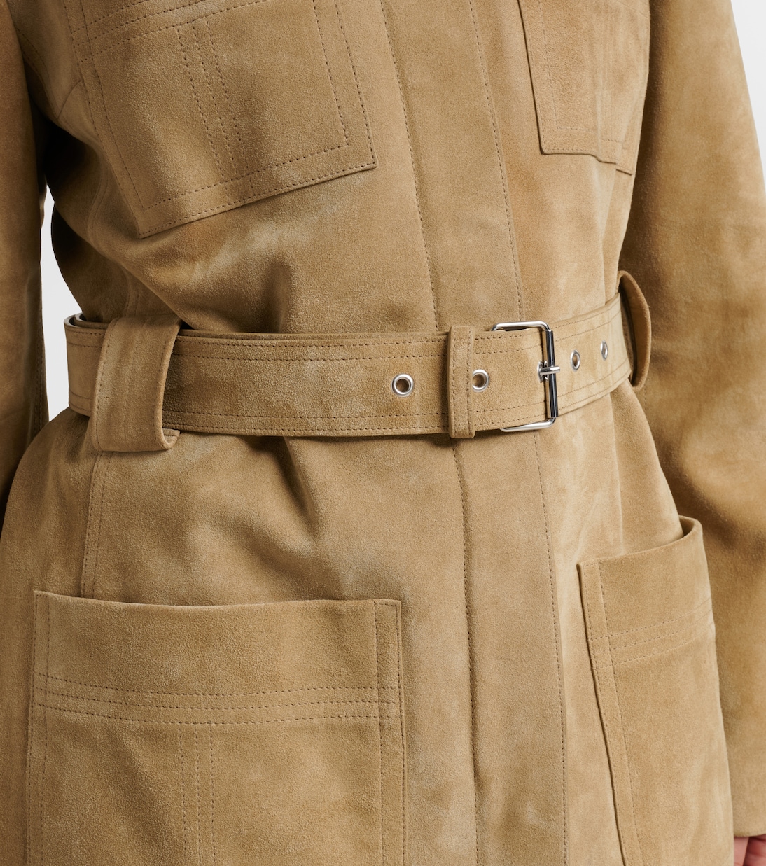 Belted suede jacket | Tory Burch