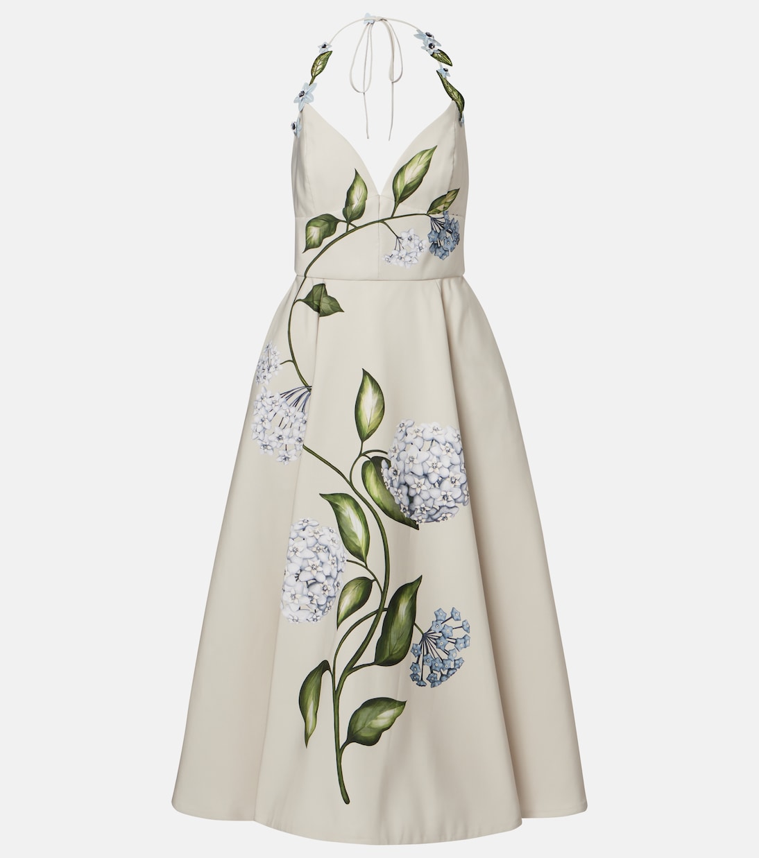 Bedrucktes Cocktailkleid aus Faille | Oscar de la Renta