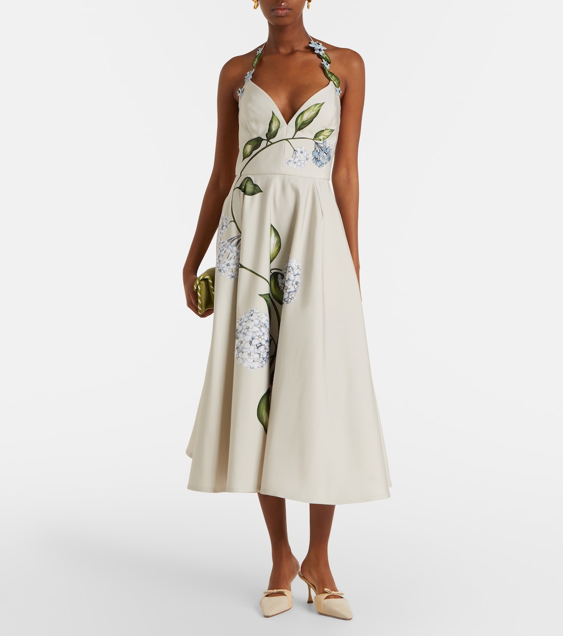 Bedrucktes Cocktailkleid aus Faille | Oscar de la Renta