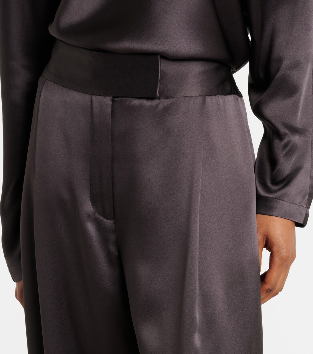 Silk satin wide-leg pants | The Sei