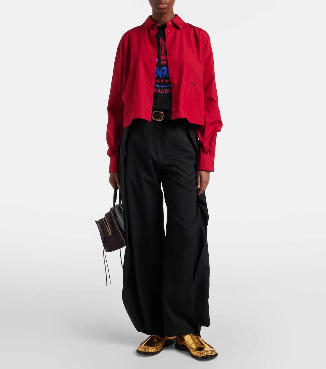 Cropped-Hemd aus Baumwolle  | Loewe