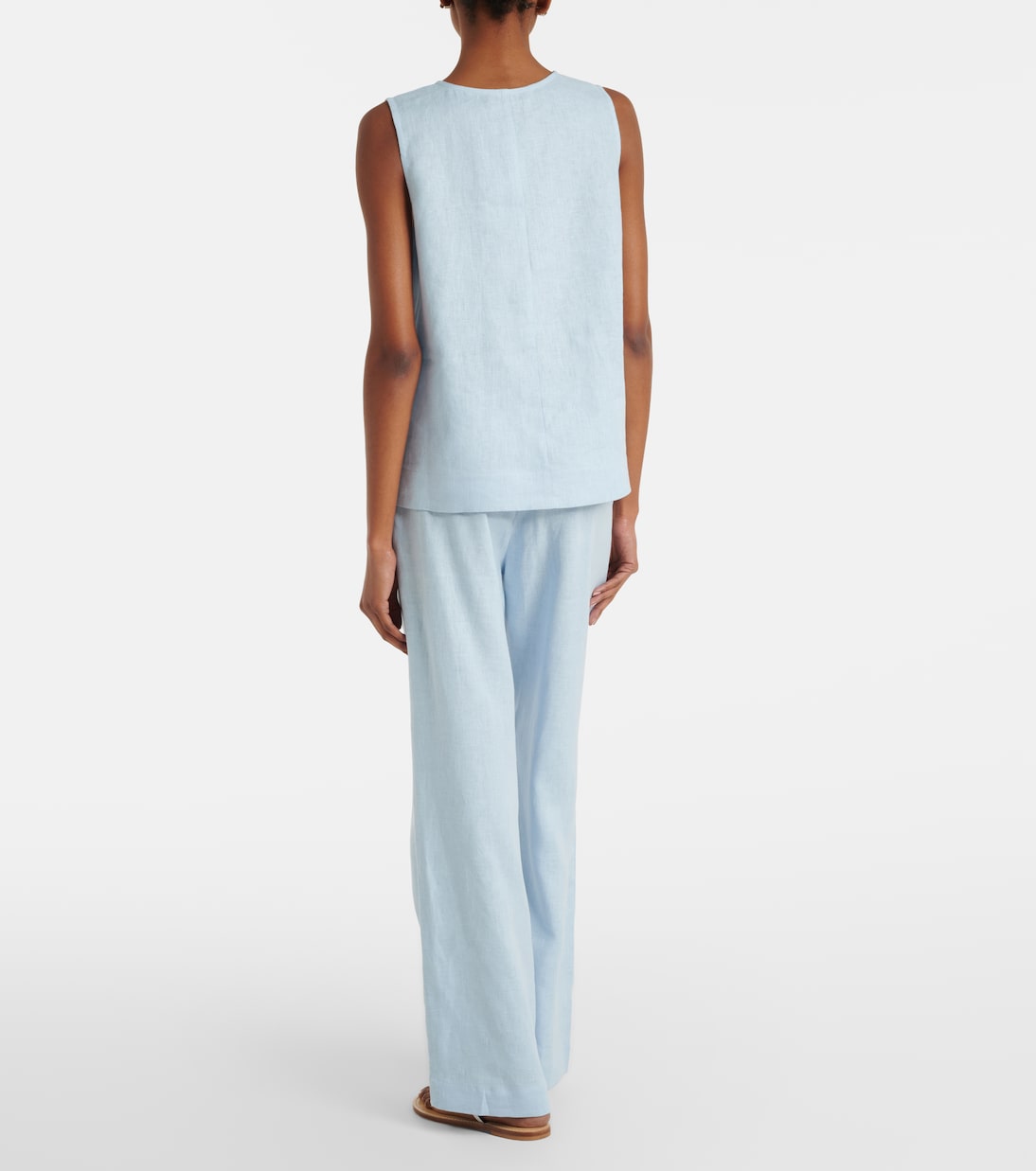 Weite Hose Aurelia aus Leinen | Asceno