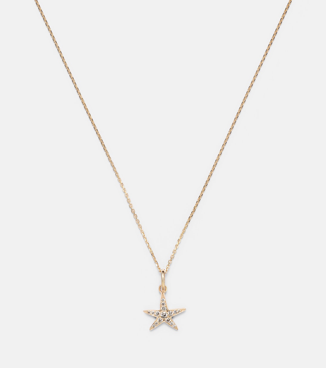 Collier Lucky Starfish en or 14 ct et diamants | Stone and Strand