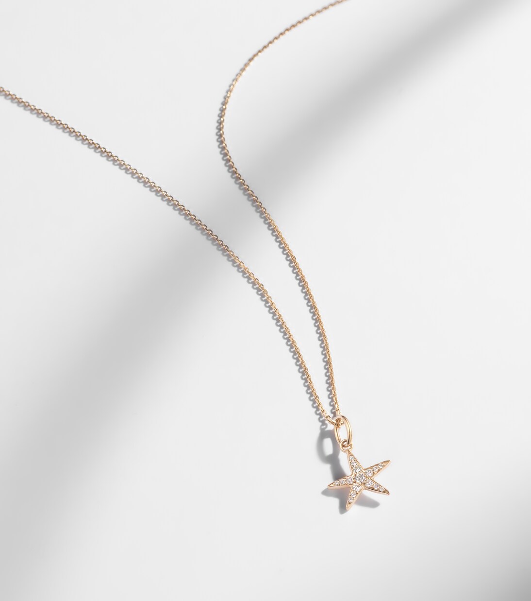 Collier Lucky Starfish en or 14 ct et diamants | Stone and Strand