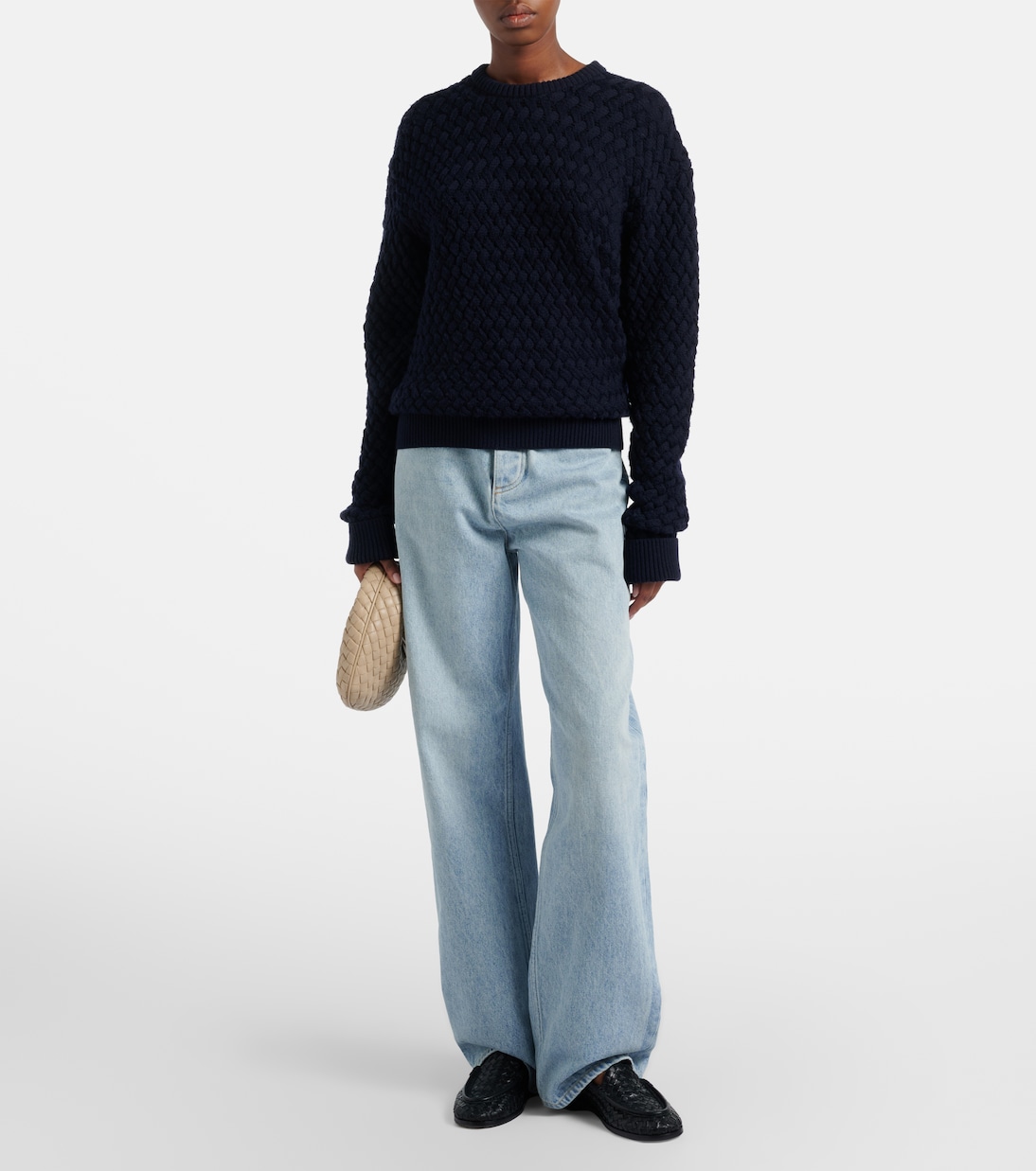 Silenzio Intrecciato leather loafers | Bottega Veneta