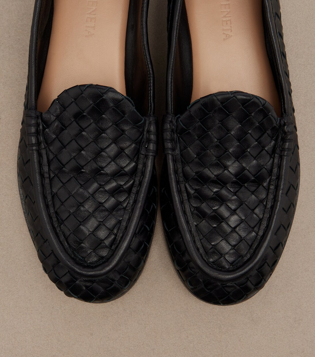 Silenzio Intrecciato leather loafers | Bottega Veneta