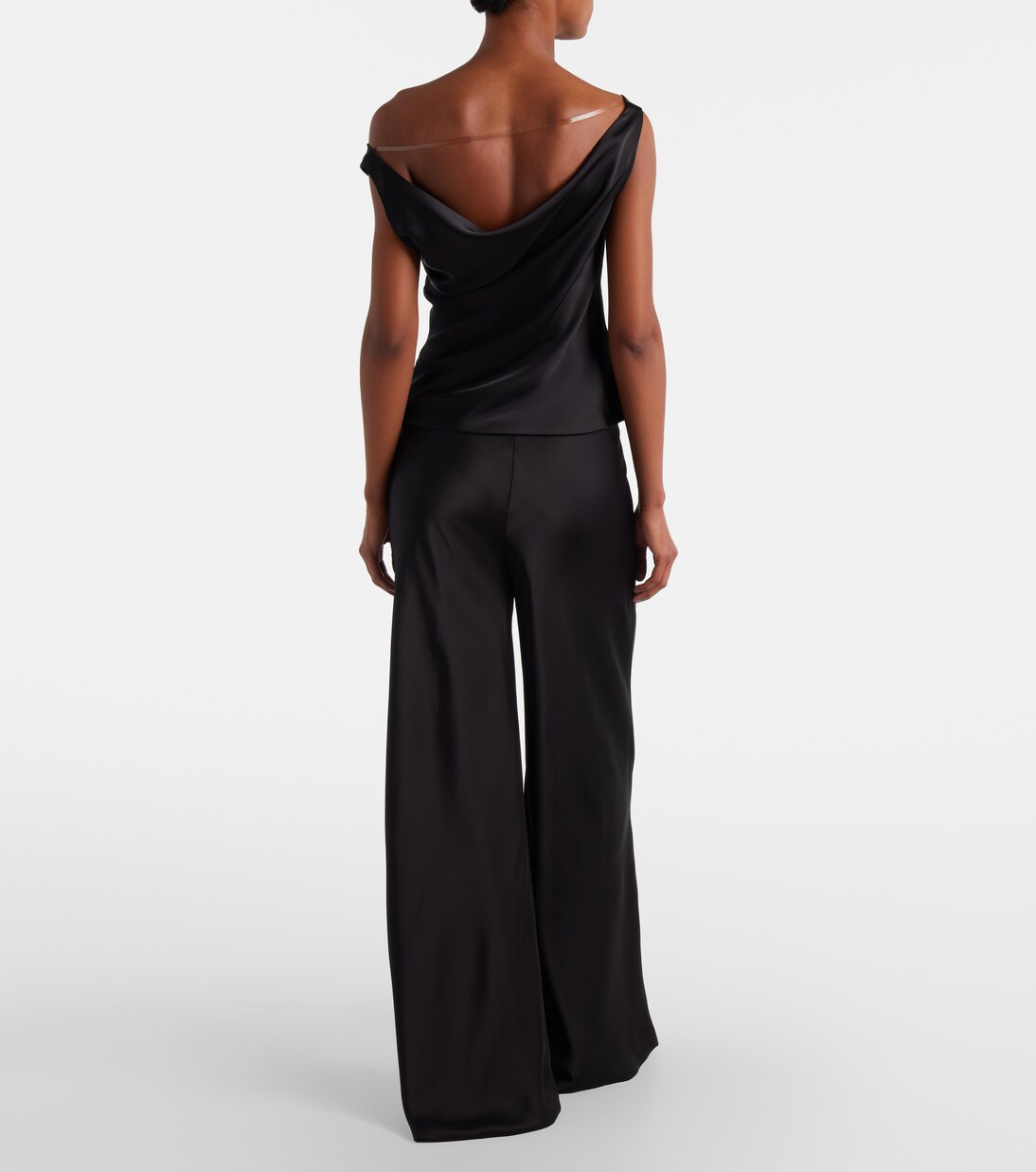 Weite Hose aus Satin | Norma Kamali