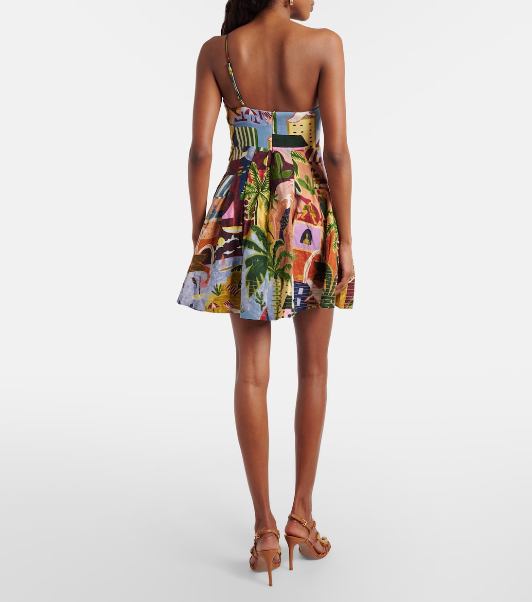 Tropical Painting printed cotton minidress | Farm Rio