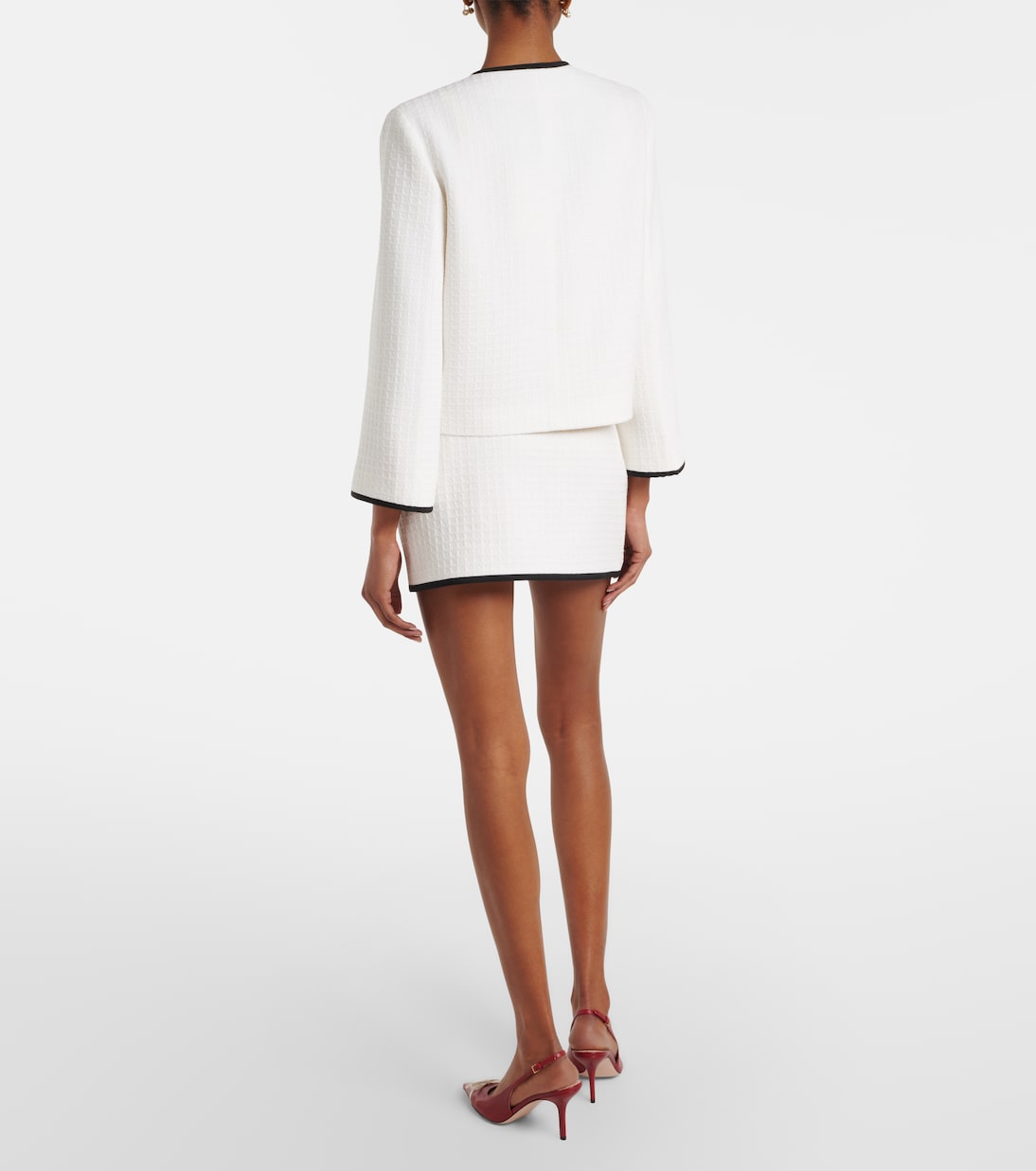 Cotton tweed miniskirt | Valentino