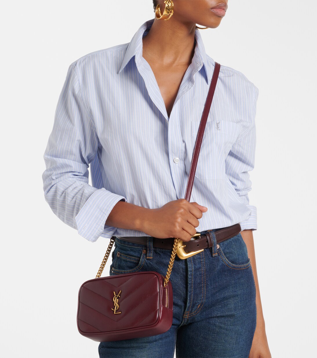 Loulou Mini quilted leather camera bag | Saint Laurent