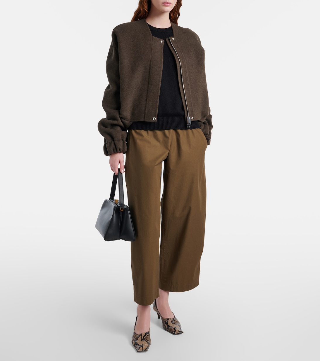 Roma cotton poplin wide-leg pants | Khaite